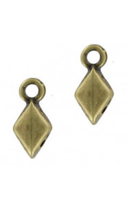 Cymbal ™ DQ metall Endstück Sykia für Matubo GemDuo - Antik Bronze